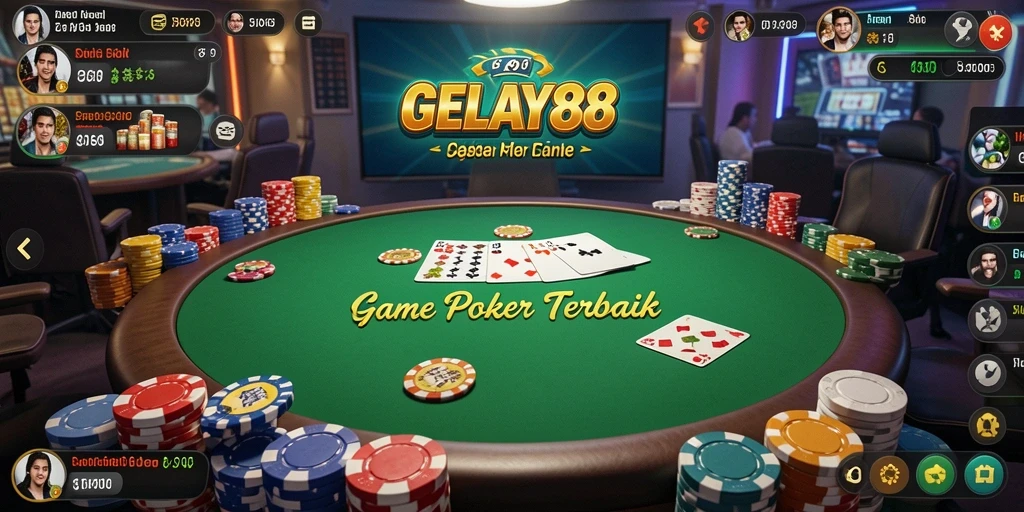 Screenshot GELAY88 menampilkan pengalaman bermain poker yang seru.