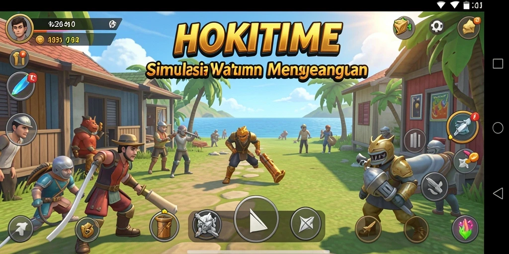 Screenshot utama HOKITIME menampilkan gameplay menarik dalam mengelola waktu.