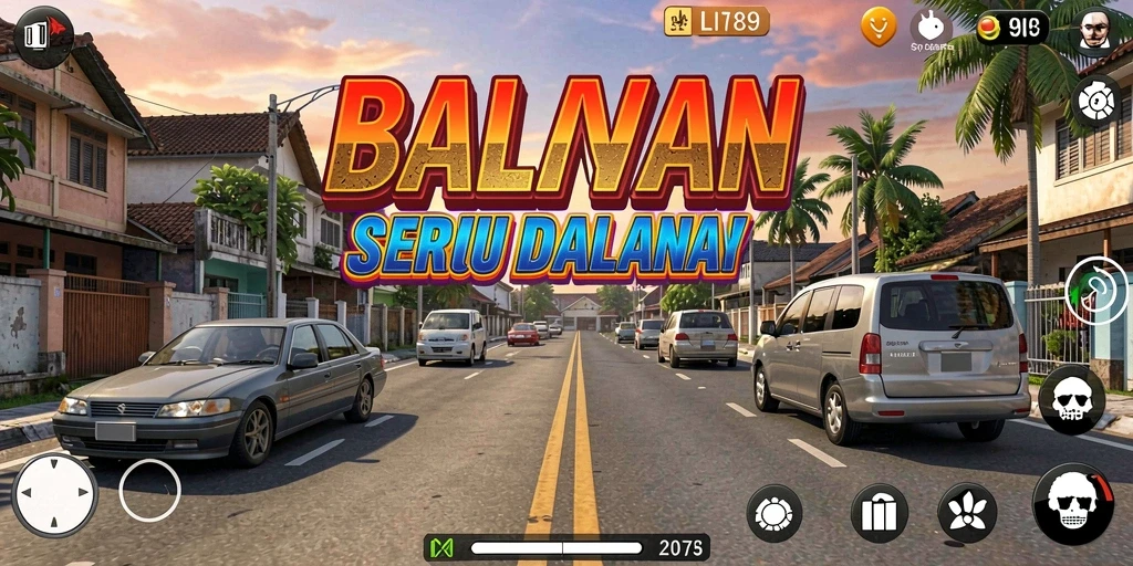 Screenshot LI789 menampilkan aksi balapan yang mendebarkan dan kendaraan yang mengesankan.