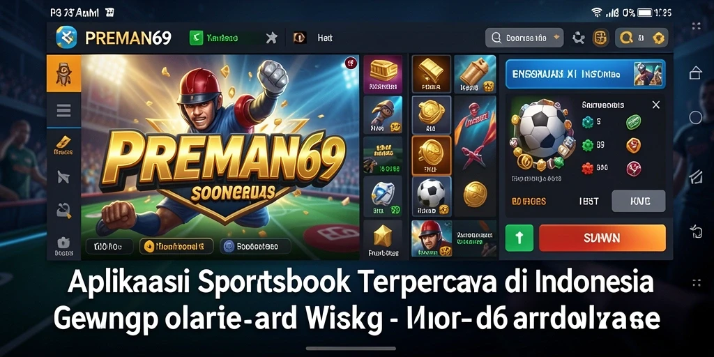 Screenshot PREMAN69 yang menampilkan fitur taruhan olahraga langsung.