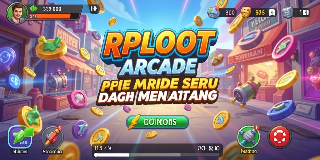 Tampilan gameplay seru dari RPLOOT dengan aksi Arcade yang mendebarkan.