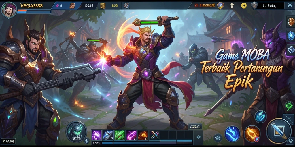 Tampilan gameplay seru di VEGAS338 dengan pertarungan yang intens.
